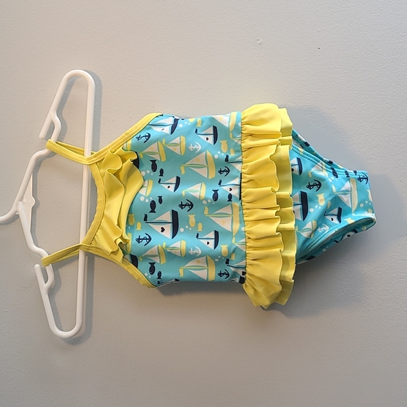 Baby Girl Swimsuit Set of 3 One Piece Ruffle Cat & Jack Children Place Circo - Picture 8 of 14